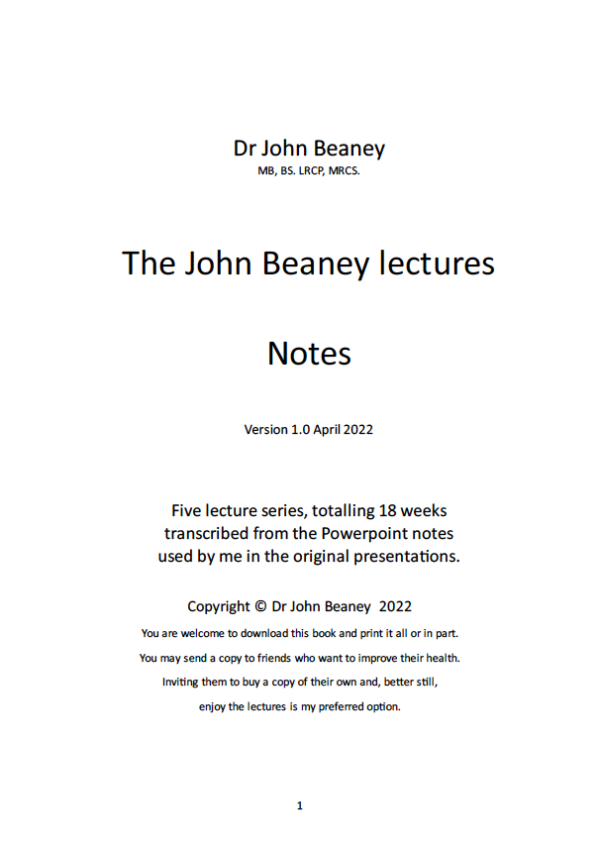 JB lecture notes summary