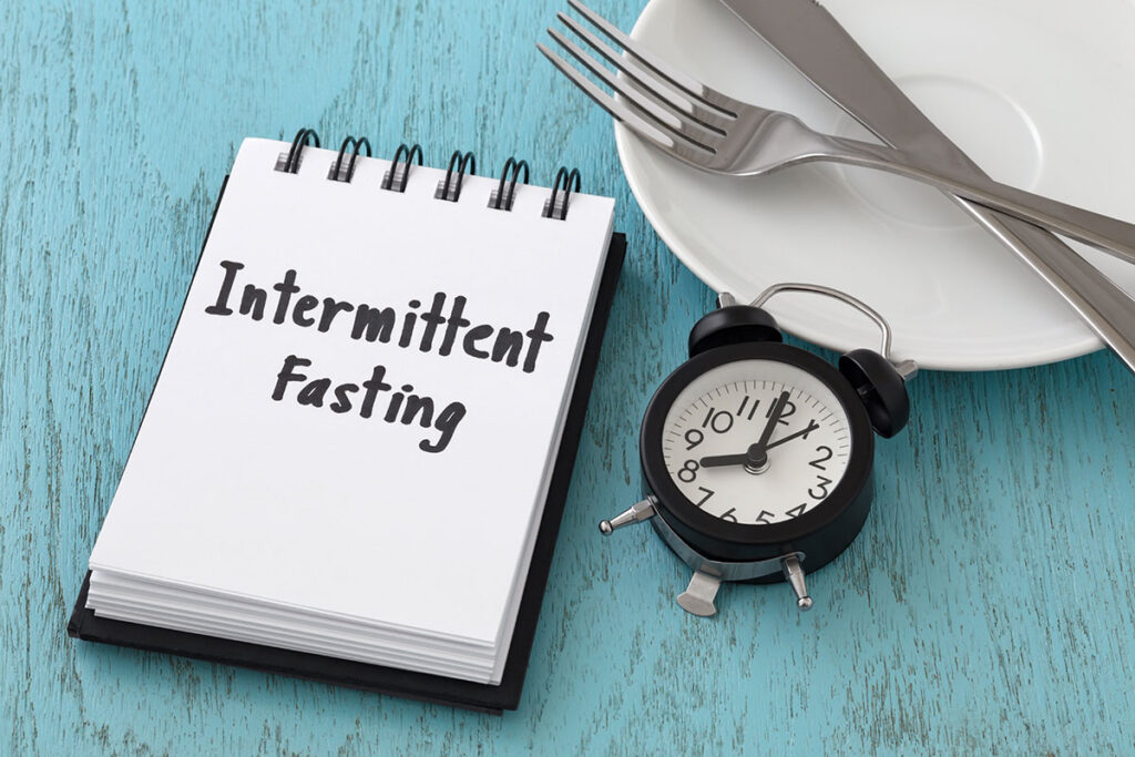 Intermittent fasting notepad and clock
